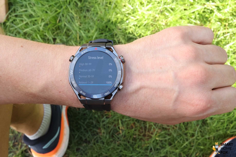 Уровень стресса на Huawei Watch Ultimate.